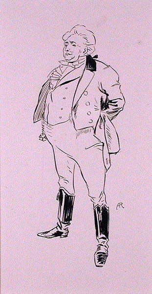 Az esküvő napja, Thomas Ingoldsby „The Ingoldsby Legends, or Mirth and Marvels” illusztrációja, 1898-ban (toll és tinta) alkotó: Arthur Rackham