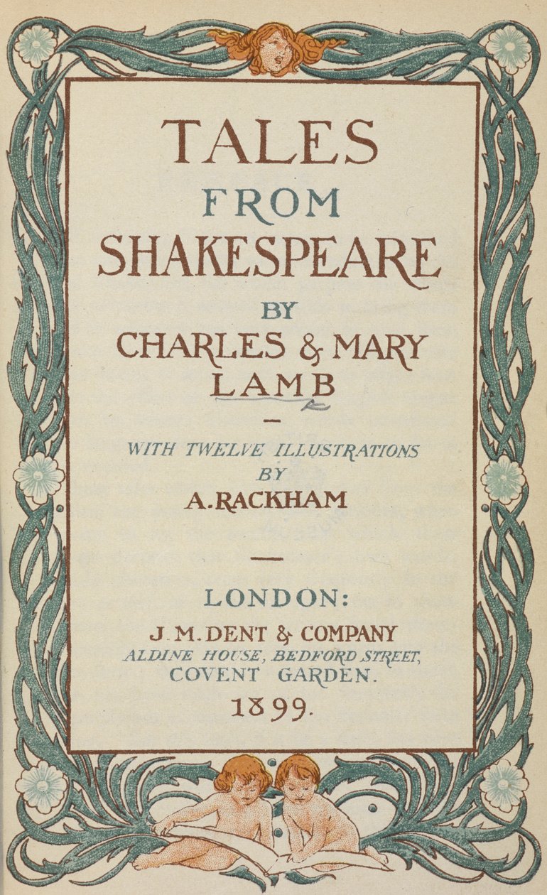 A "Shakespeare meséi..." címlapja. alkotó: Arthur Rackham