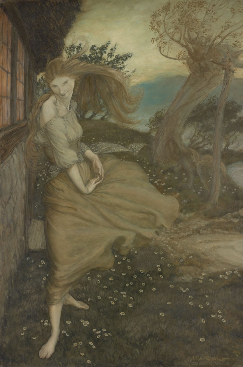 Undine az ablaknál alkotó: Arthur Rackham