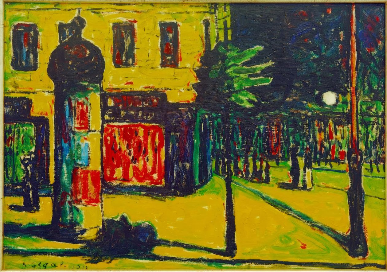 Utcakép Berlinben alkotó: Arthur Segal