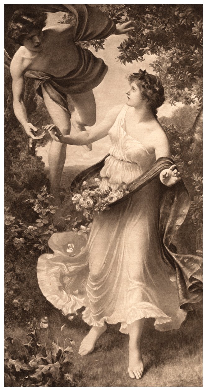 "Flora és Zephyr", 1903. alkotó: Arthur Trevethin Nowell