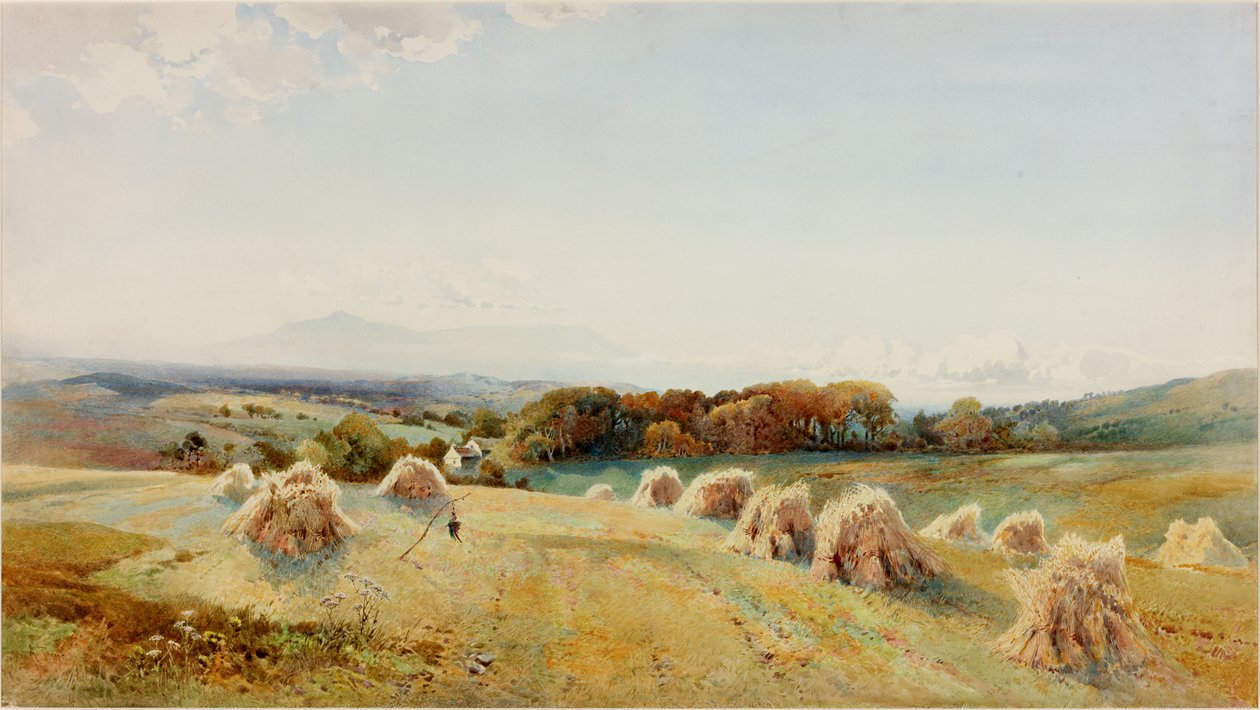 A Windermere-hegységen, 1909 előtt (akvarell és gouache) alkotó: Arthur Tucker