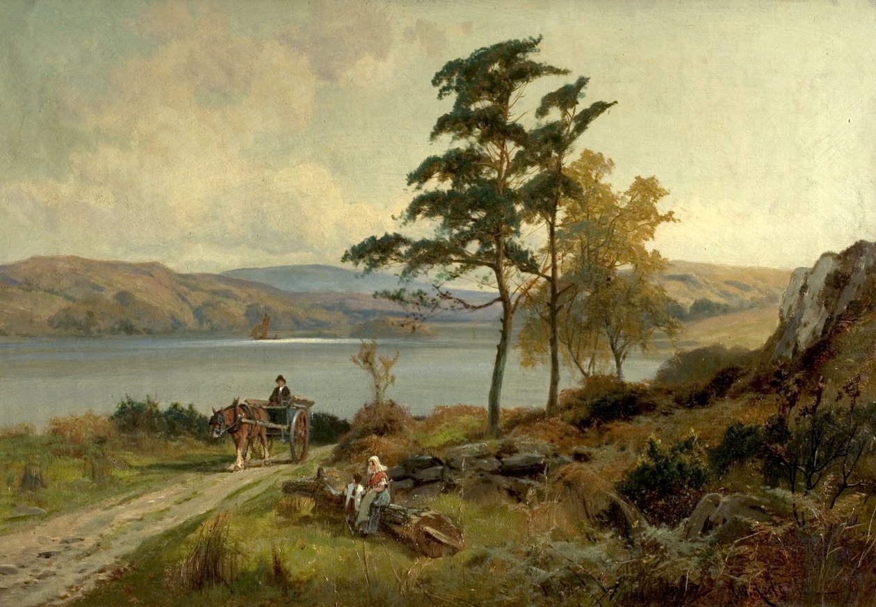 Betws-y-Coed közelében, Észak-Walesben alkotó: Arthur Walker Redgate