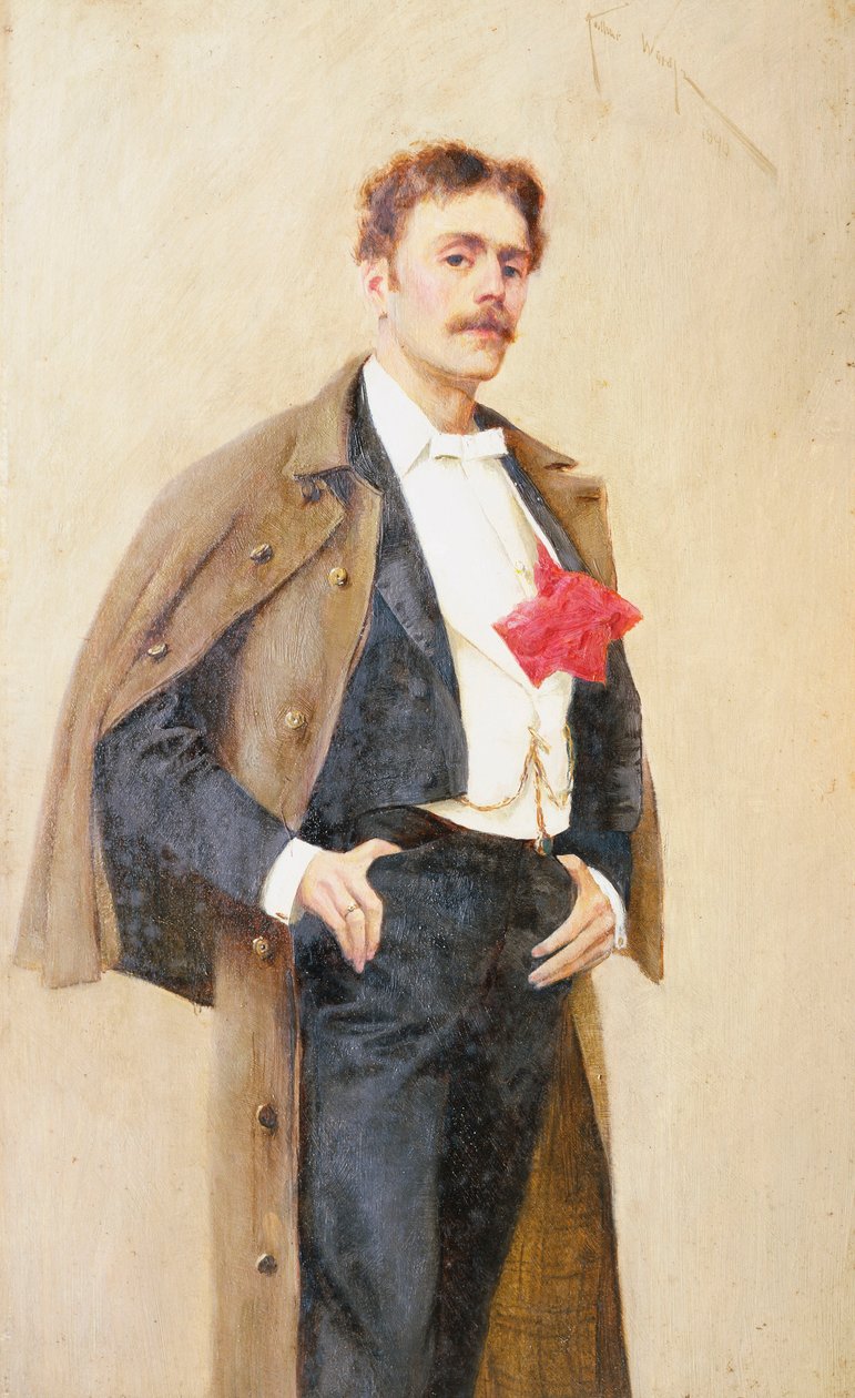 Arthur Wardle maga (olaj a panelen) alkotó: Arthur Wardle