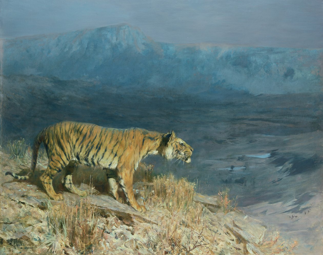 Prédáját illatosítva alkotó: Arthur Wardle