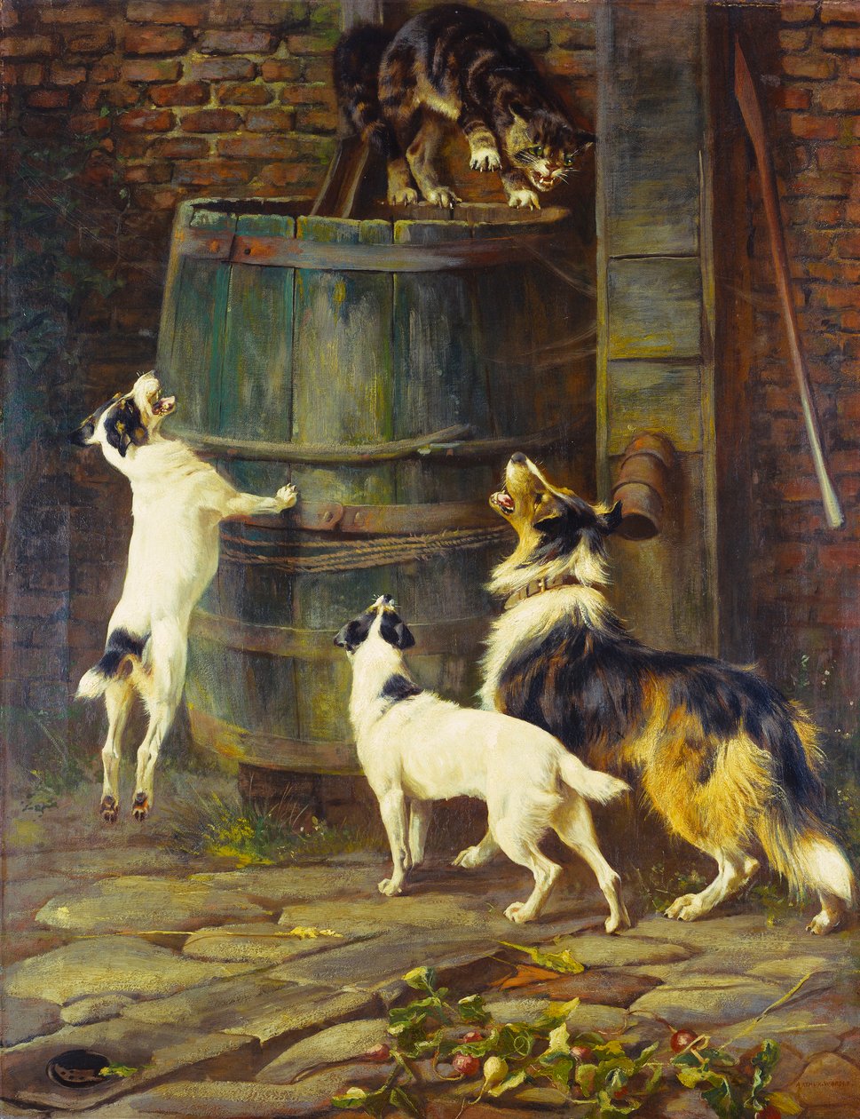 Csak játszani akarunk (olaj, vászon) alkotó: Arthur Wardle