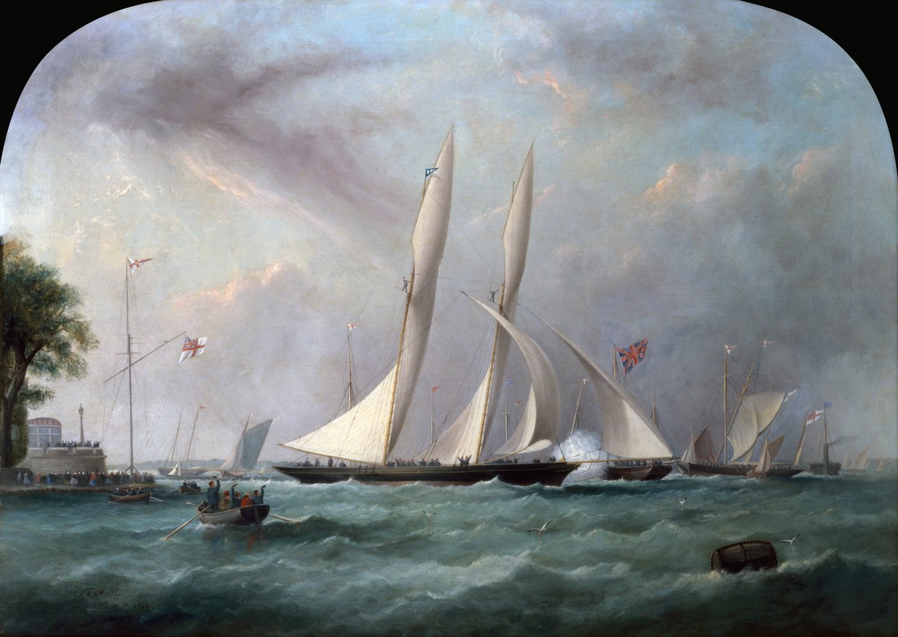 A „Cambria” győzelem Cowes-ban alkotó: Arthur Wellington Fowles