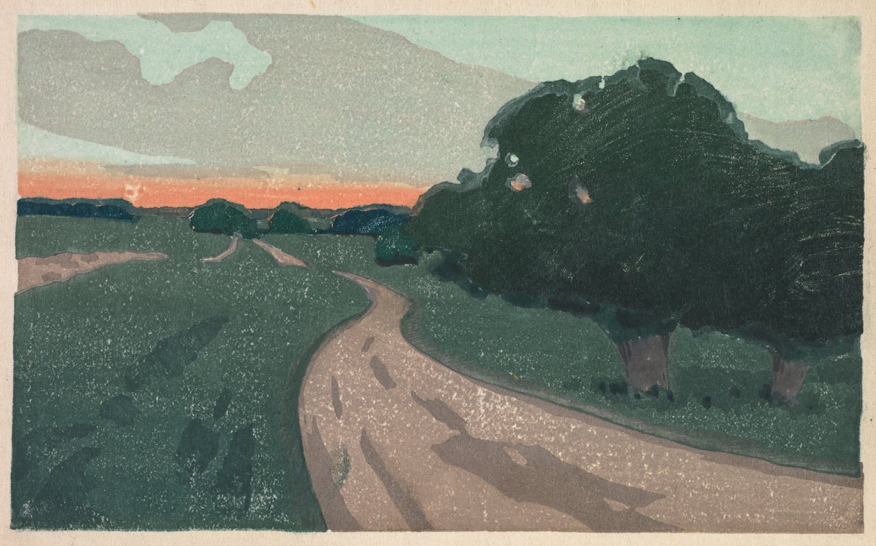 A Hosszú út vagy az Argilla út, c. 1898. alkotó: Arthur Wesley Dow