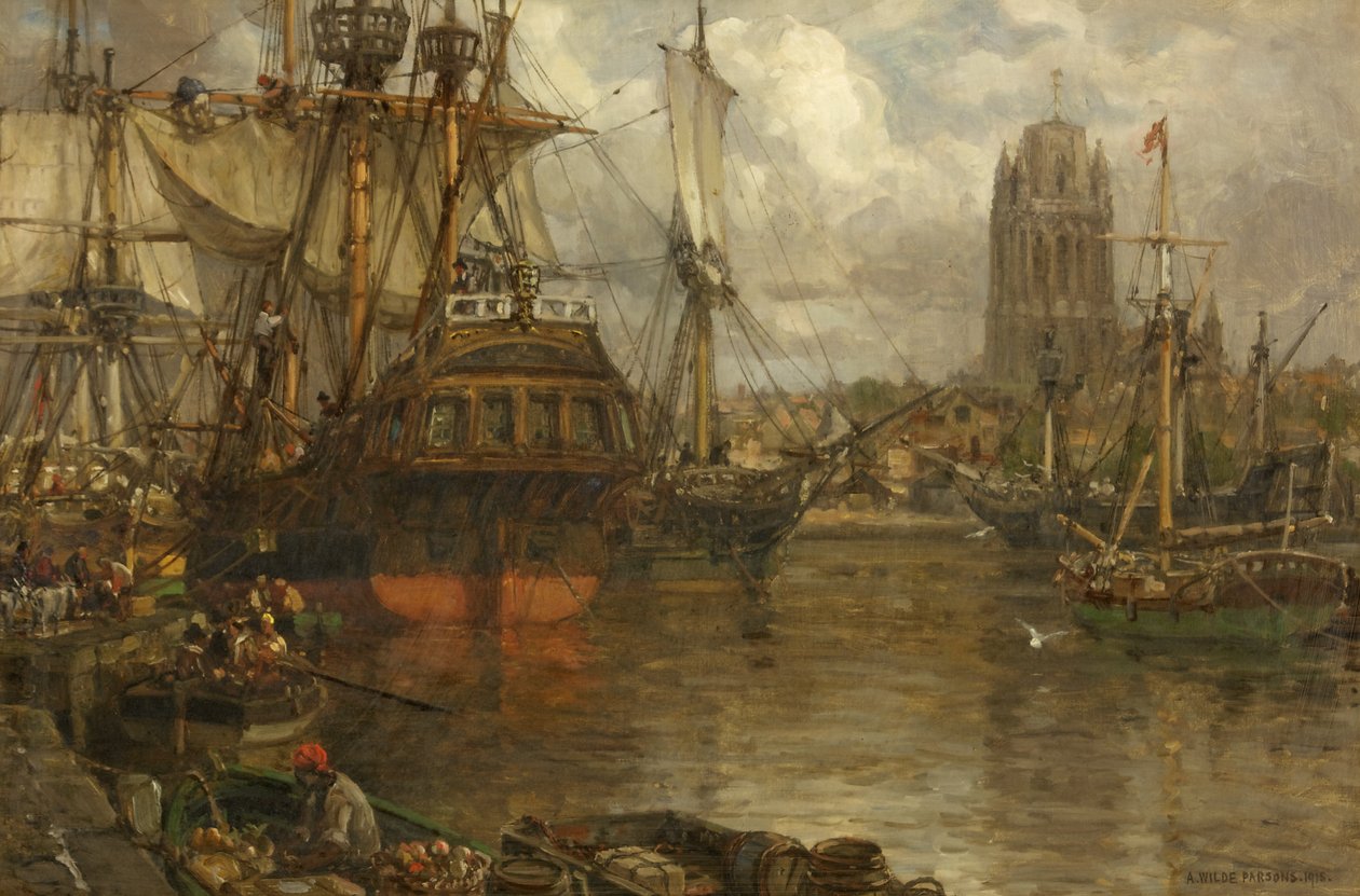 Vázlat John Guy új-fundlandi expedíciójához alkotó: Arthur Wilde Parsons