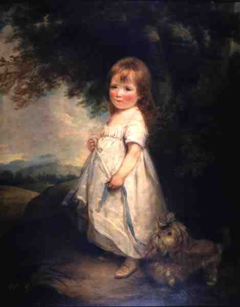 Miss Anderson a kutyájával, 1810 körül alkotó: Arthur William Devis