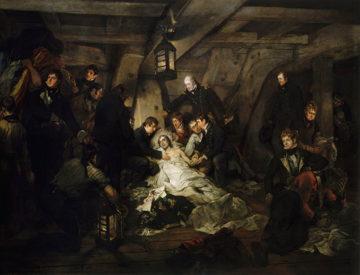 Nelson halála, 1805. október 21. alkotó: Arthur William Devis