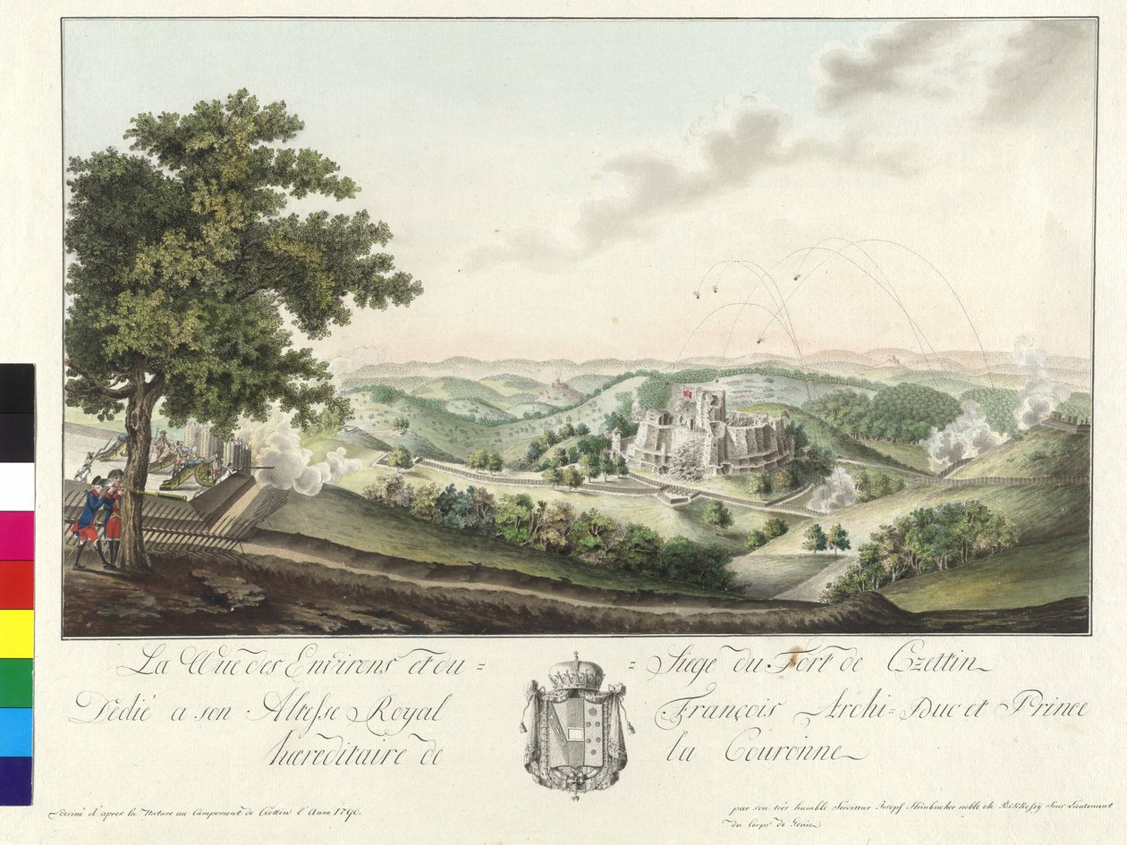 1790 Czettin várának ostroma alkotó: Artist Unknown
