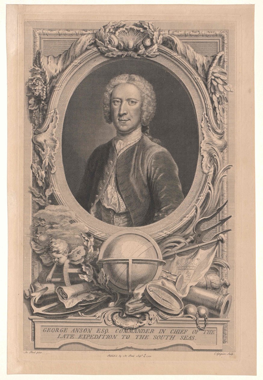 1. Anson Anson báró alkotó: Artist Unknown