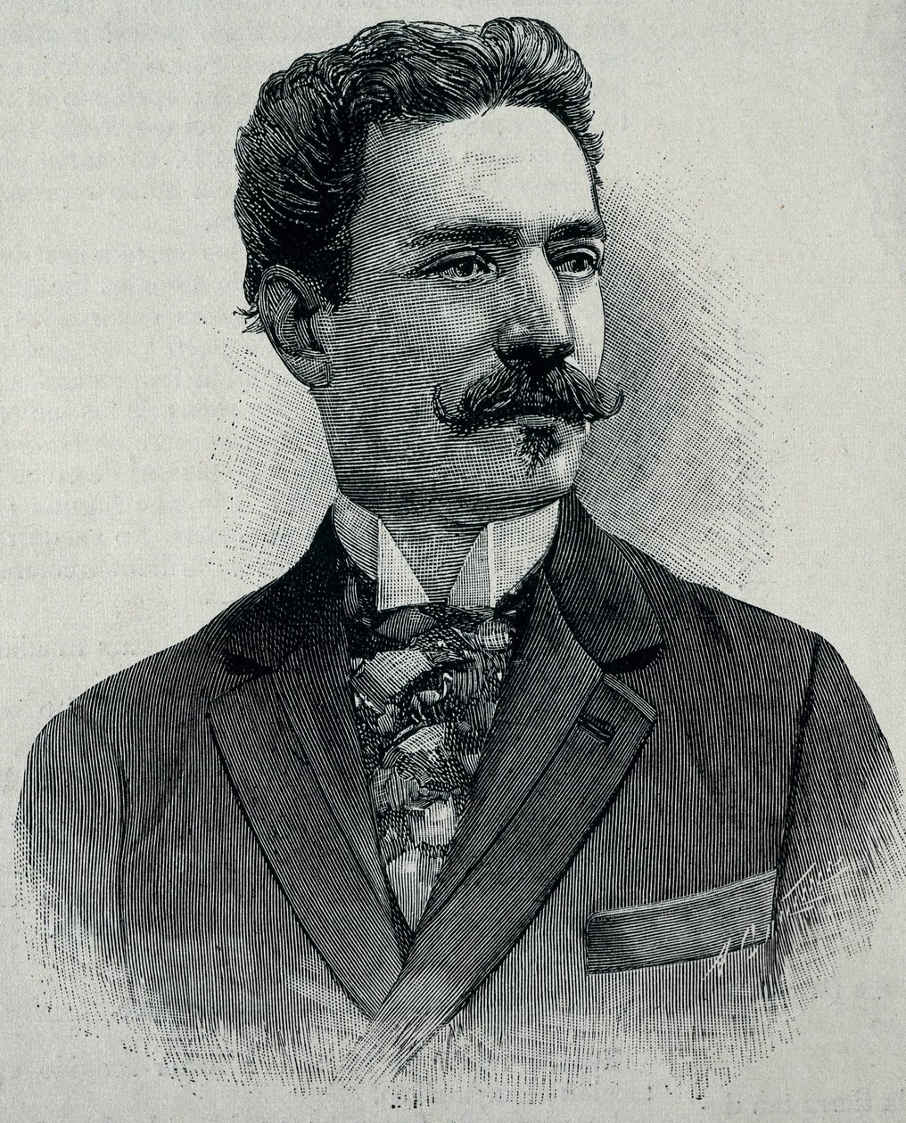 ALBARRAN Y DOMINGEZ, Joaquin (1860 - 1912). Kubában született spanyol urológus. (metszet) alkotó: Artist Unknown