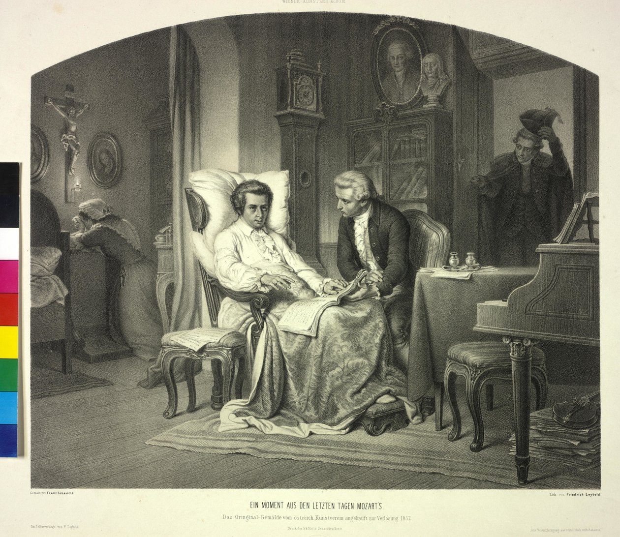 Egy pillanat Mozart utolsó napjaiból alkotó: Artist Unknown
