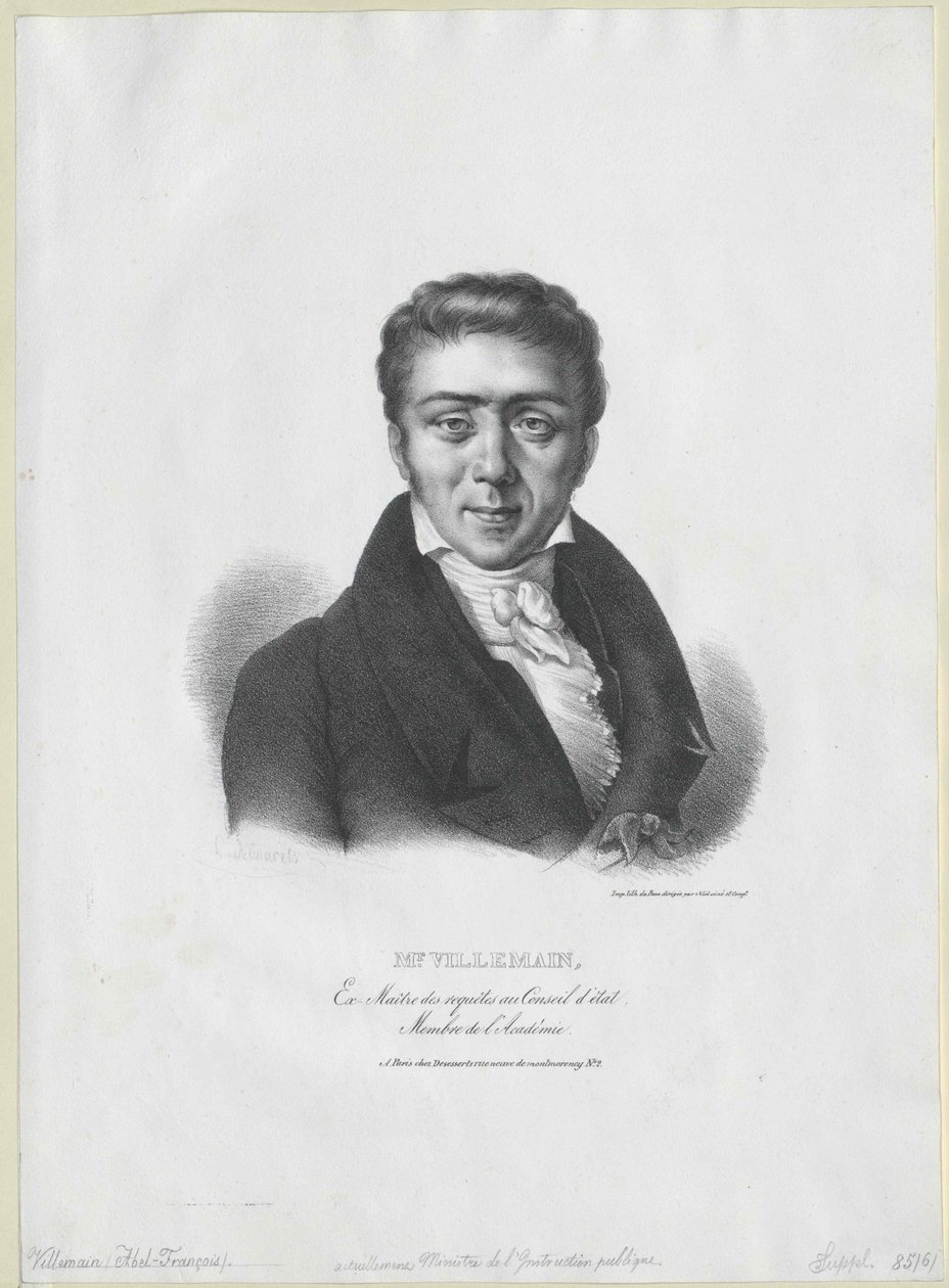 Abel-Francois Villemain alkotó: Artist Unknown