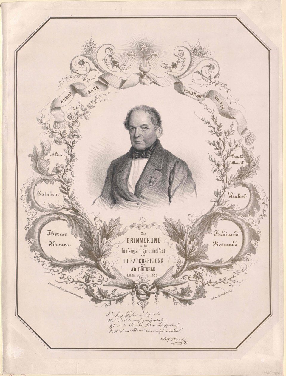 Adolf Baeuerle (nyomtatás) alkotó: Artist Unknown