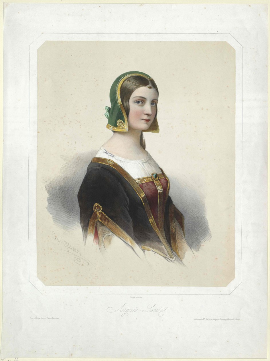 Agnes Sorel (nyomtatás) alkotó: Artist Unknown