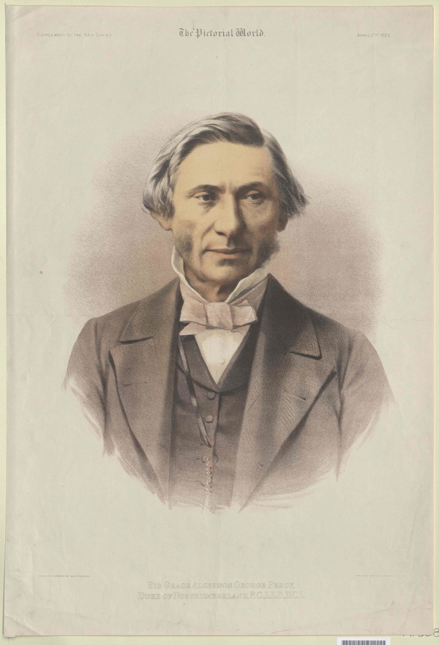 Algernon George Percy Northumberland (nyomtatás) alkotó: Artist Unknown