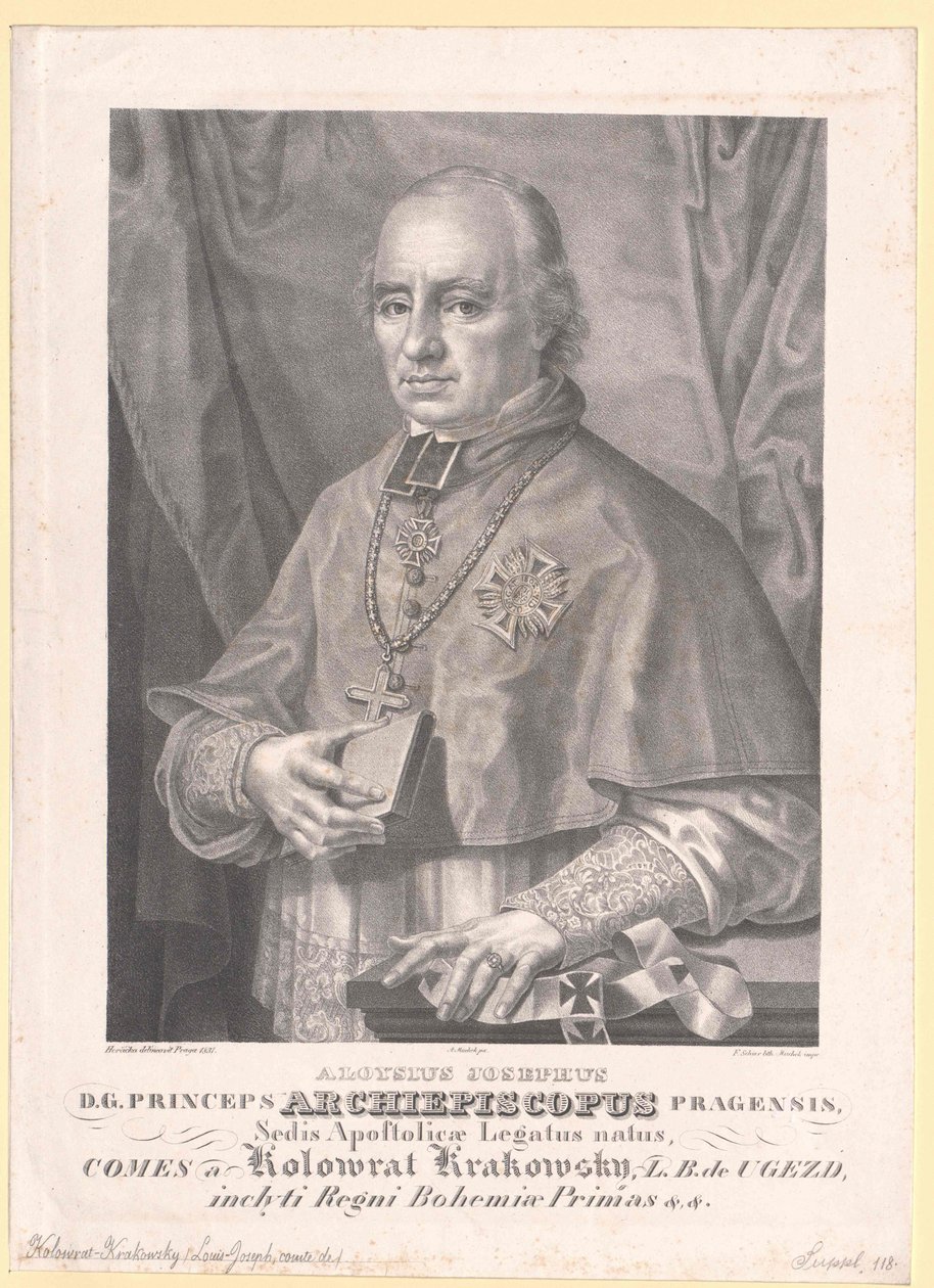 Aloysius Joseph gróf Kolovrat Krakowski alkotó: Artist Unknown