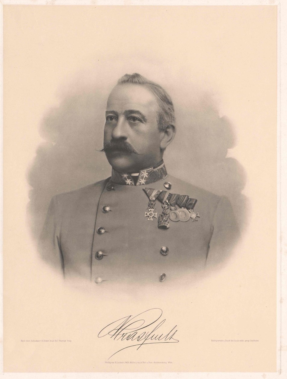 Ambros Ritter von Mras (nyomtatás) alkotó: Artist Unknown