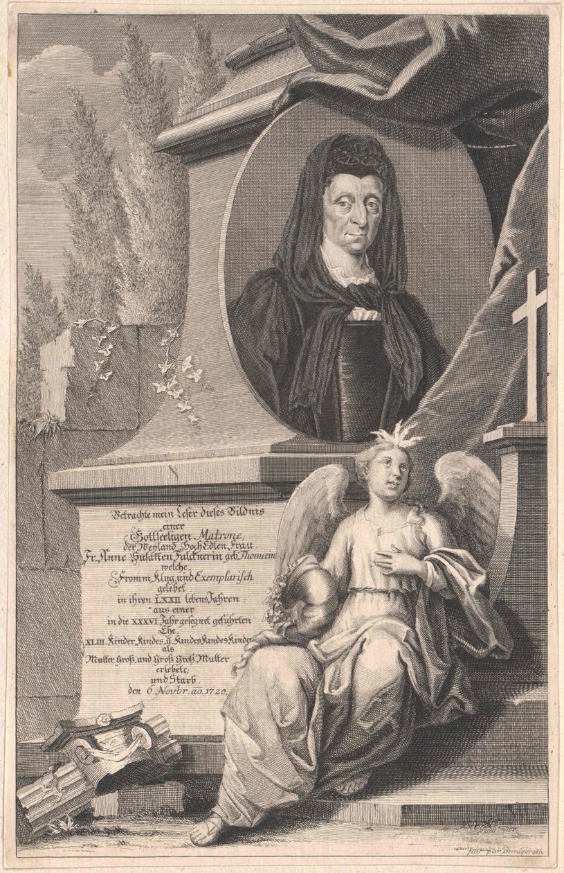 Anne Susanna Thomae (nyomtatás) alkotó: Artist Unknown