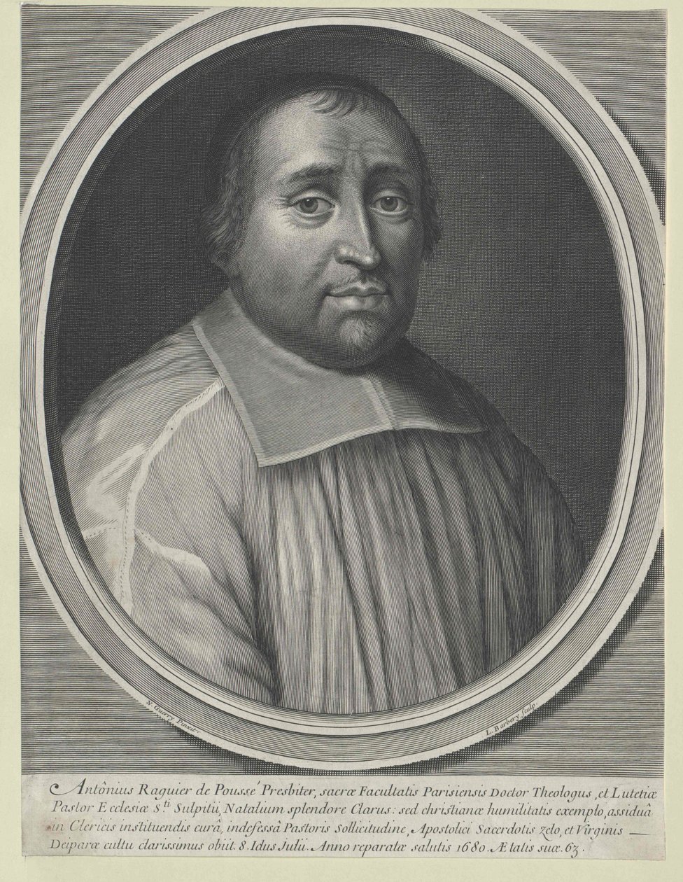 Antoine Raguier de Pouss00000000 (nyomtatás) alkotó: Artist Unknown