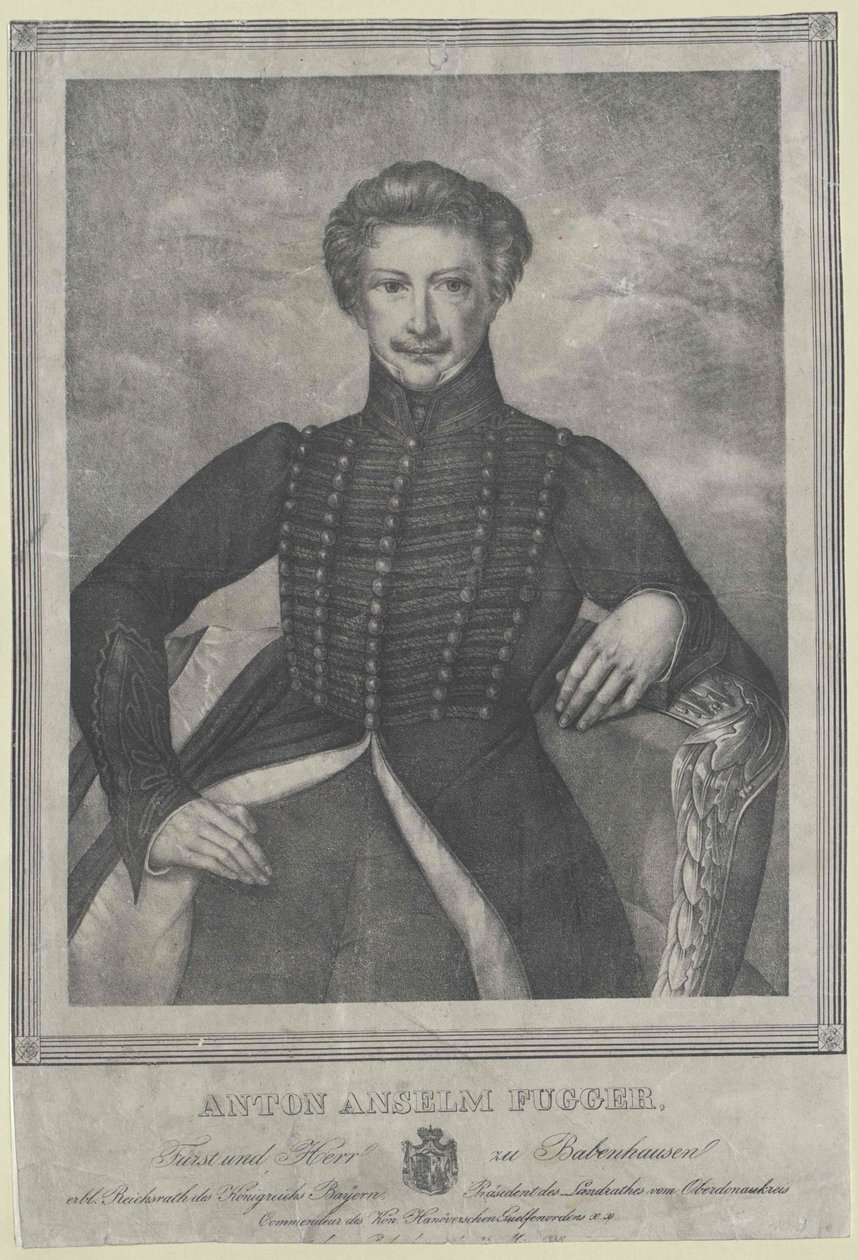 Anton Anselm gróf Fugger-Babenhausen alkotó: Artist Unknown