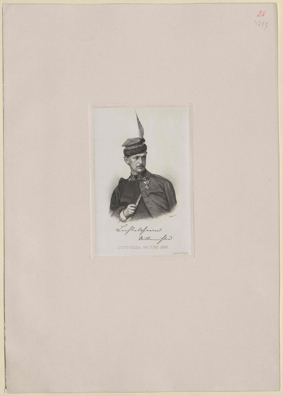 Anton Baron Bechtolsheim-Mauchenheim (nyomtatás) alkotó: Artist Unknown