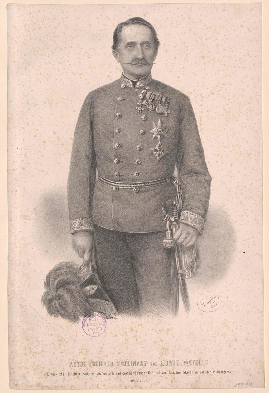 Anton báró Mollinary Monte Pastello bárója alkotó: Artist Unknown
