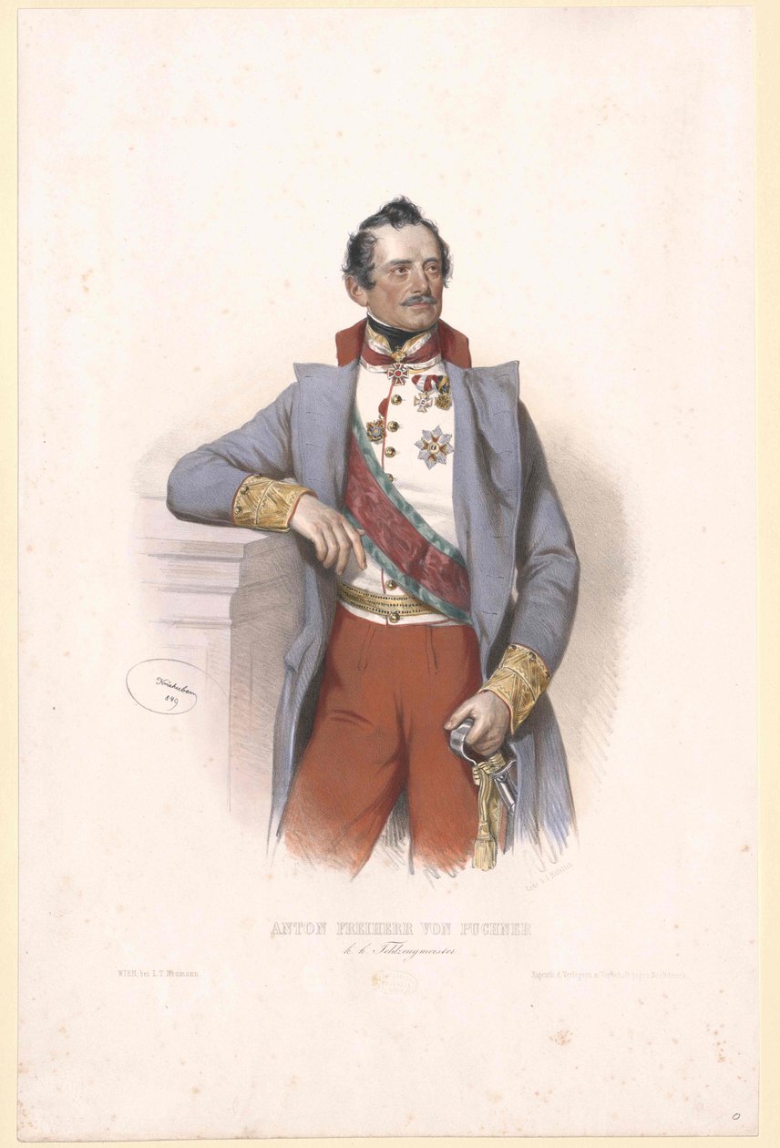 Anton báró Puchner alkotó: Artist Unknown