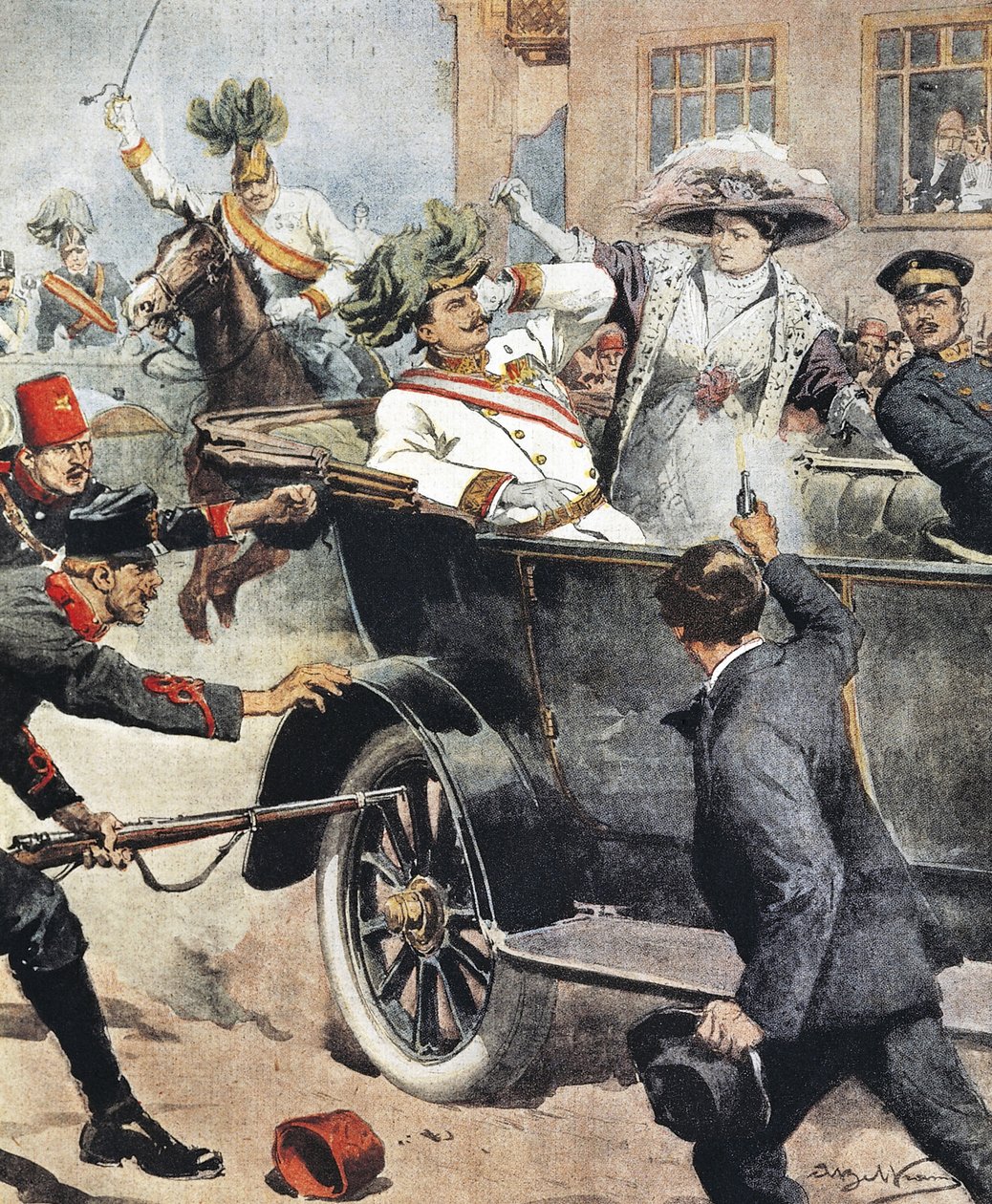 Ferenc Ferdinánd főherceg és felesége alkotó: Artist Unknown