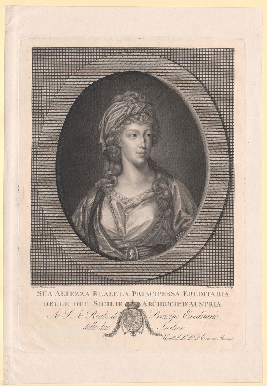 Clementine osztrák főhercegnő (nyomtatás) alkotó: Artist Unknown