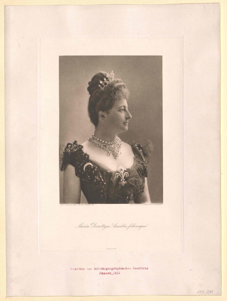 Maria Dorothea osztrák főhercegnő (nyomtatás) alkotó: Artist Unknown