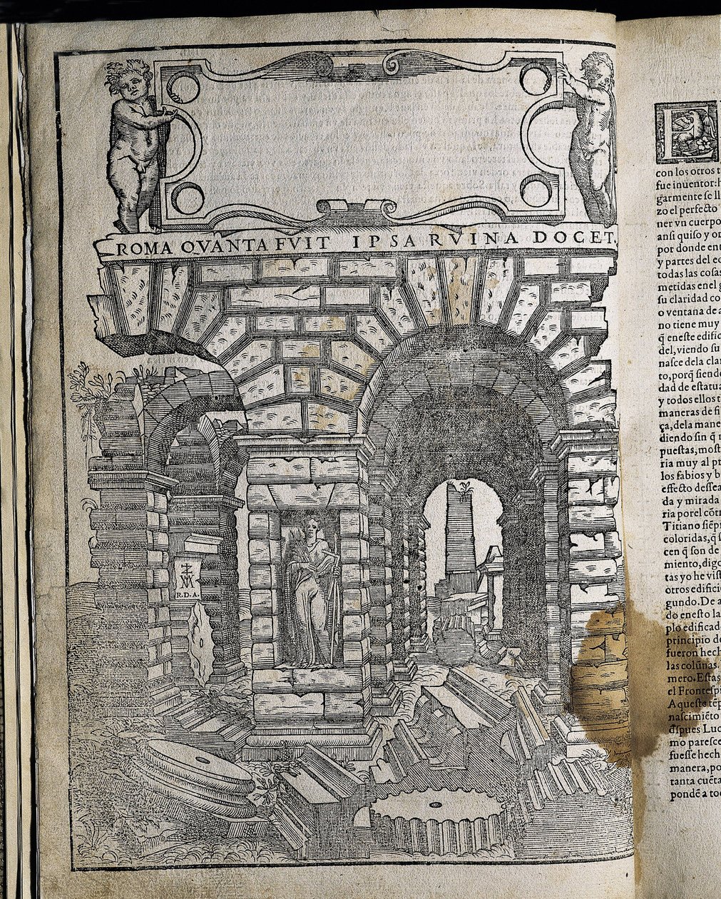 Építészet és perspektivikus munka - SERLIO, Sebastiano (1475-1554). Olasz manierista építész, aki tagja volt a fontainebleau-i kastélyt építő olasz csapatnak. Tutte operates architettura and prospetiva. SPANYOLORSZÁG. KASZTÍLIA ÉS LEÓN. Salamanca. Salamanc alkotó: Artist Unknown