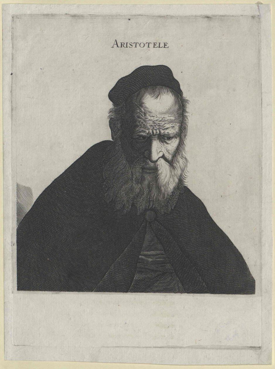 Arisztotelész (nyomtatás) alkotó: Artist Unknown