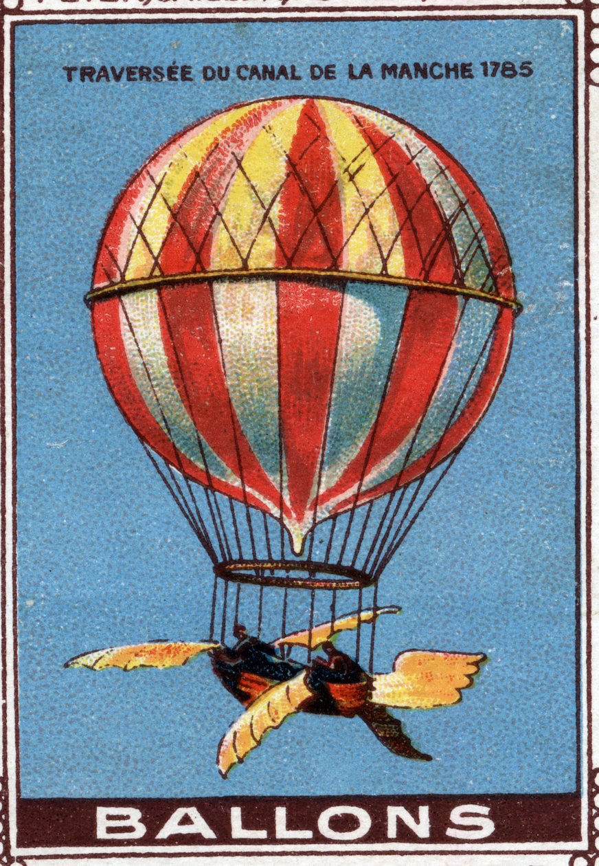 Ballon a Csatorna-csatorna átrepülése közben alkotó: Artist Unknown