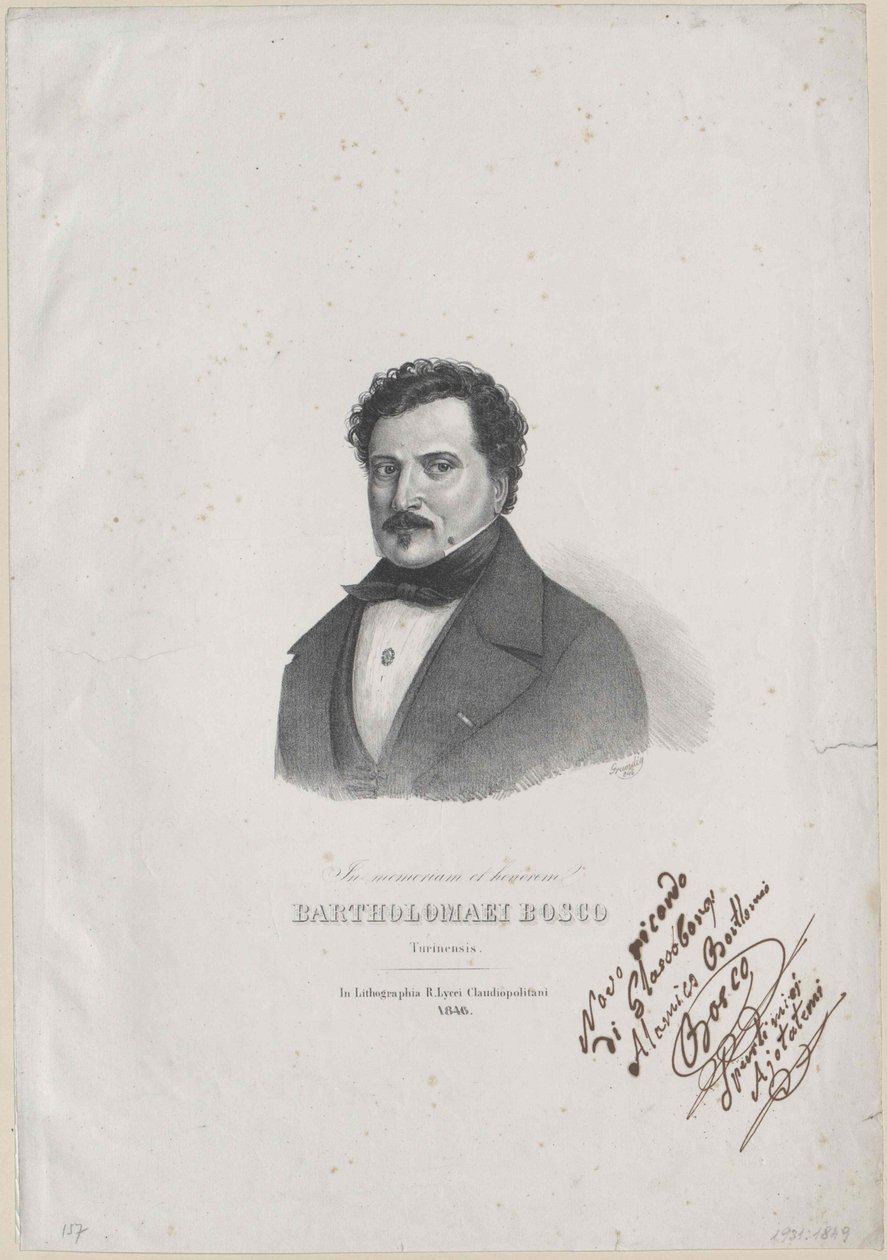 Bartolommeo Bosco (nyomtatás) alkotó: Artist Unknown