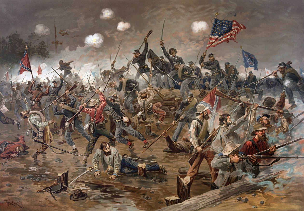 Spotsylvania udvarházi csata, Virginia, amerikai polgárháború alkotó: Artist Unknown