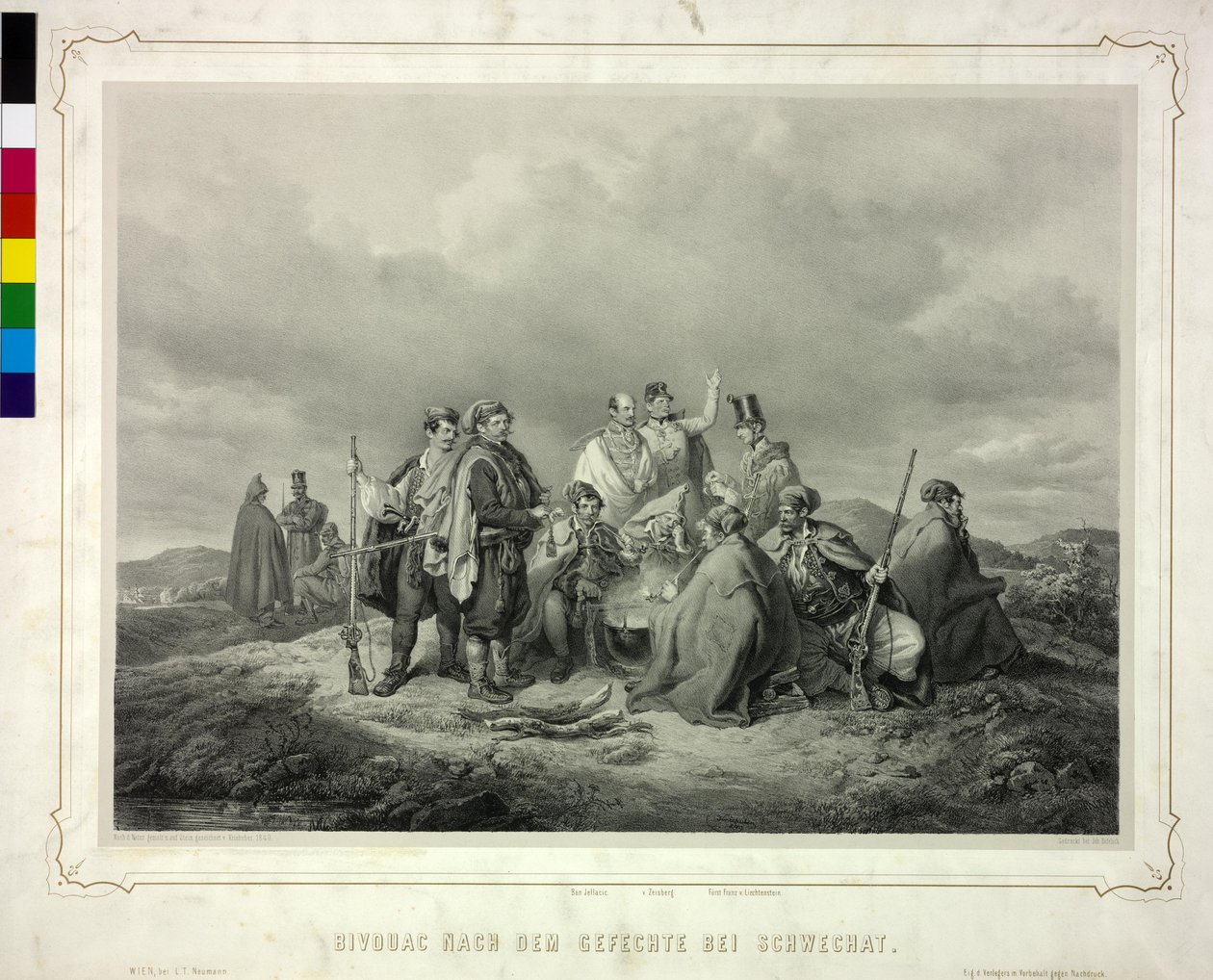 Biwak a schwechati harc után alkotó: Artist Unknown