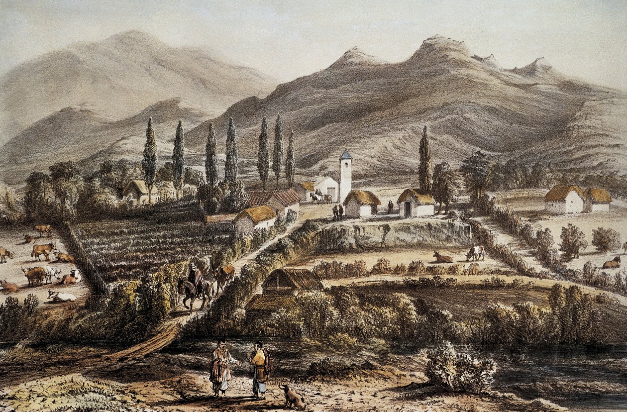 Chile (1837). Cogoti. Litográfia alkotó: Artist Unknown