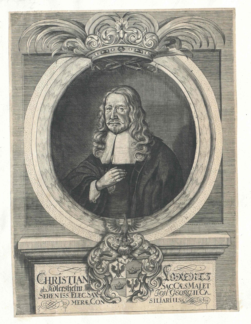 Christian Lorenz Adlershelm (nyomtatás) alkotó: Artist Unknown