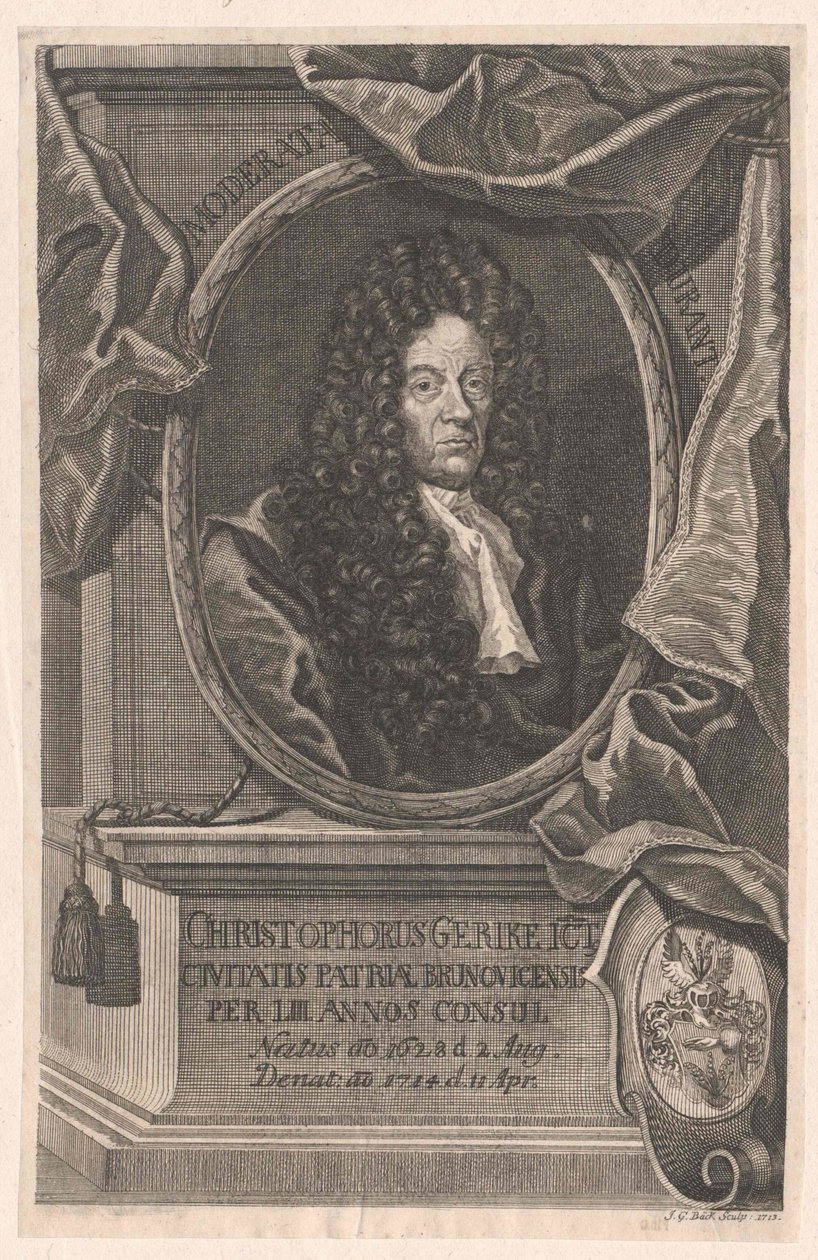 Christoph Gericke (nyomtatás) alkotó: Artist Unknown