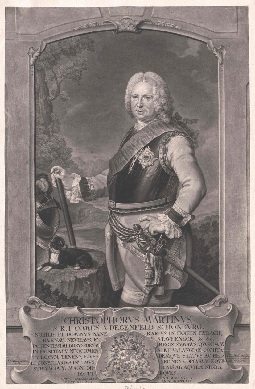 Christoph Martin gróf von Degenfeld-Schonburg alkotó: Artist Unknown