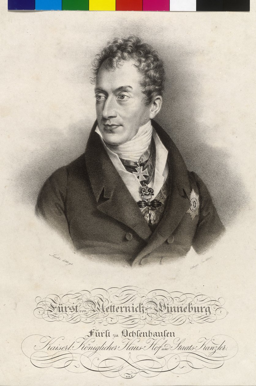 Clement Wenzel Lothar Lothar Metternich-Winneburg grófja alkotó: Artist Unknown