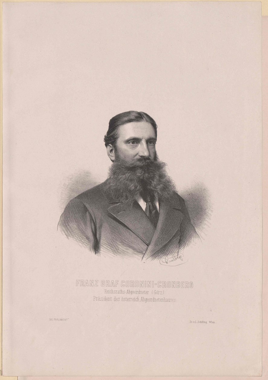 Coronini-Cronberg, Franz Graf (nyomtatás) alkotó: Artist Unknown