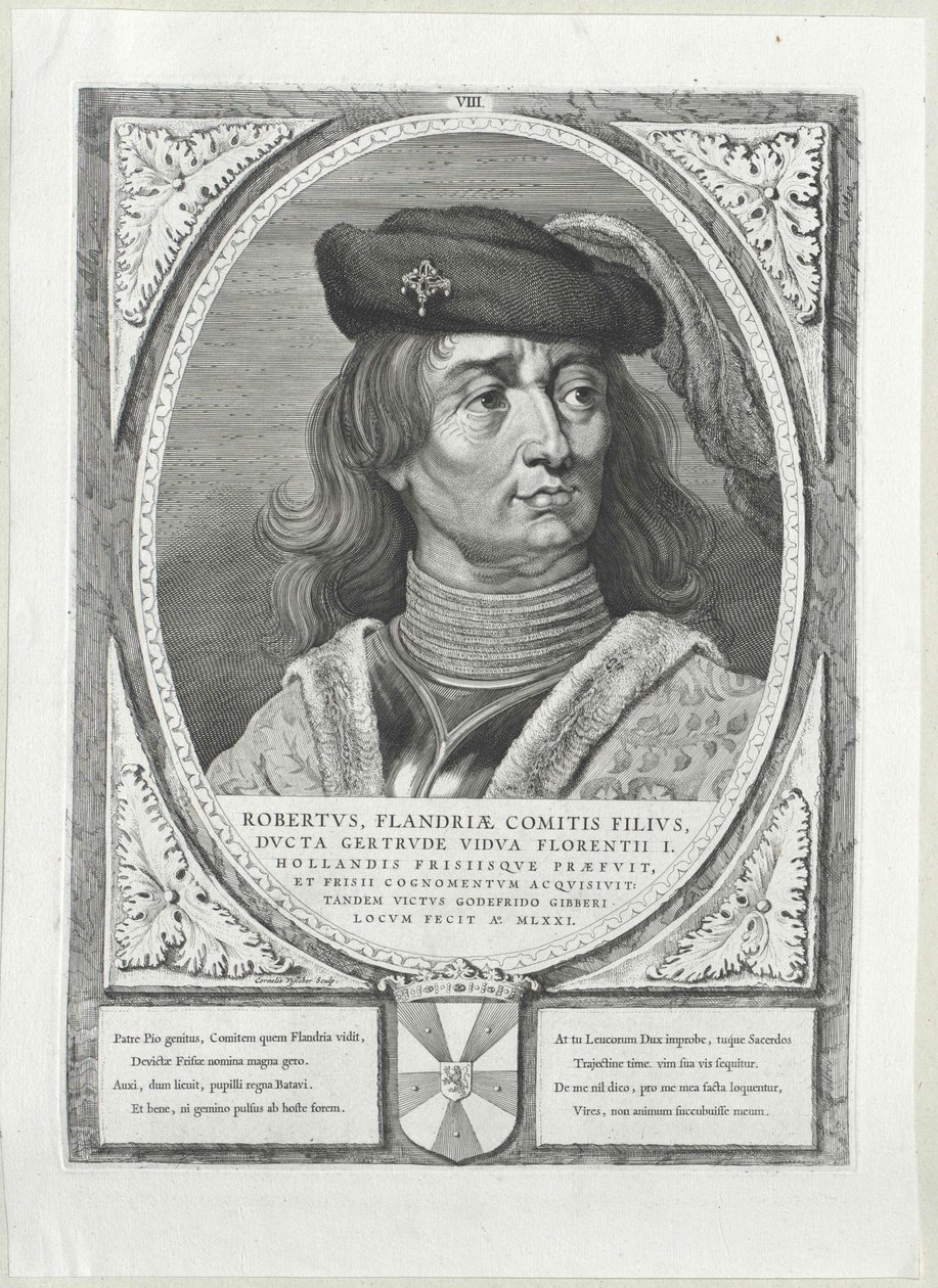 Flandria grófja I. Róbert a frízekből alkotó: Artist Unknown