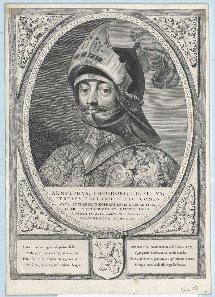 Arnulf II. holland gróf (nyomtatás) alkotó: Artist Unknown