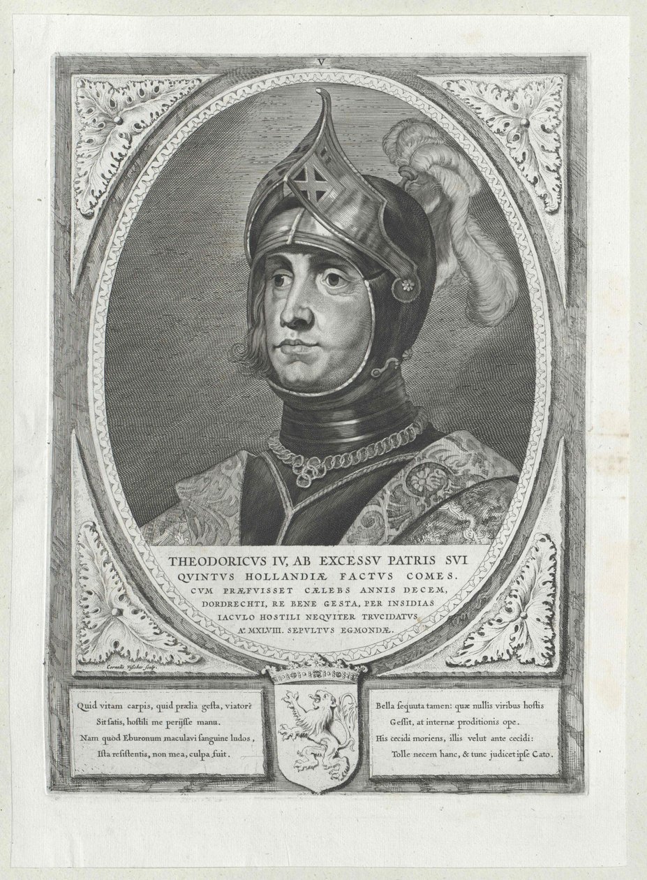 Holland grófja Dietrich IV (nyomtatás) alkotó: Artist Unknown