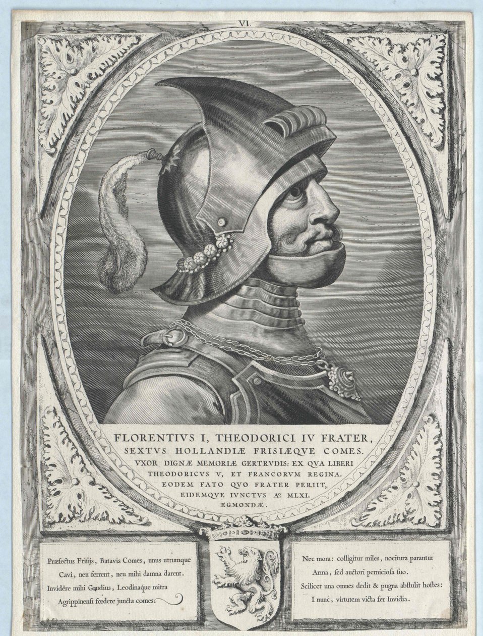 Holland grófja I. Firenze (nyomtatás) alkotó: Artist Unknown